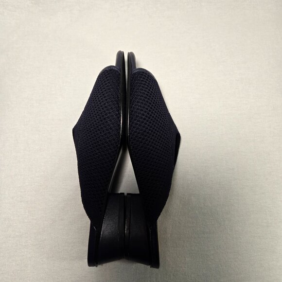 VANELi Finn Minimalist Comfort Blue Stretch Knit Open Toe Heels Size 9.5M New! - Picture 6 of 16